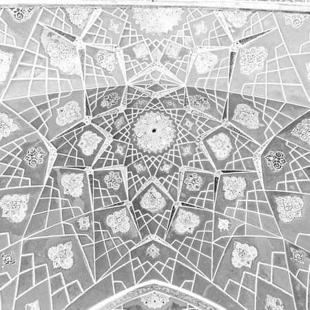 blur in iran abstract texture of the  religion  architecture mosque roof persian history