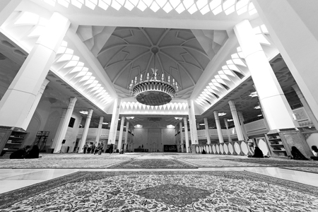 in iran inside the old antique mosque with glass and mirror traditional islam architecture