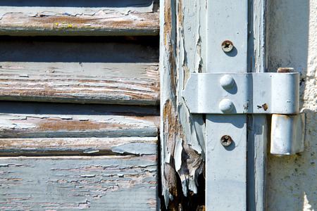 grey window  viladosia  palaces italy   abstract  sunny day    wood venetian blind in the concrete ...