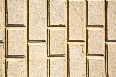 brick  the in  busto arsizio   street lombardy italy  varese abstract   pavement of a curch and...
