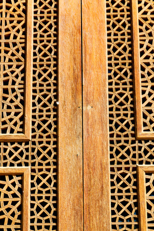 blur in iran antique door entrance and      decorative handle for background