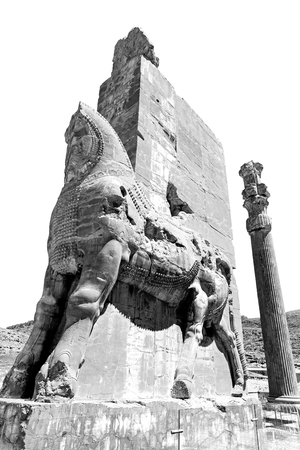 blur  in iran persepolis the old   ruins historical destination monuments and ruinの写真素材