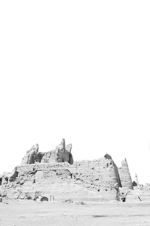 in iran old door near  the castle brick  and antique constructionの写真素材