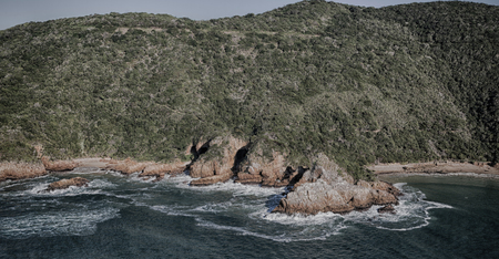 blur in south africa   sky ocean  tsitsikamma reserve nature and rocks