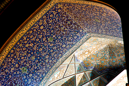 blur in iran abstract texture of the  religion  architecture mosque roof persian historyのeditorial素材