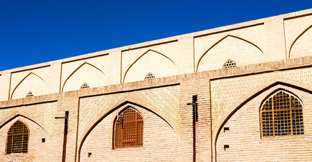 blur in iran old  window  near the mosque and antique constructionの写真素材