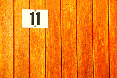 in south africa number plate and wood  like background empty spaceの写真素材