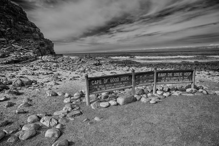 blur     in south africa   coastline cape of good hope  and natural park reserveの写真素材