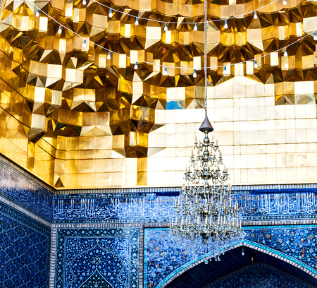 blur in iran  and old antique mosque    minaret religion  persian architectureのeditorial素材