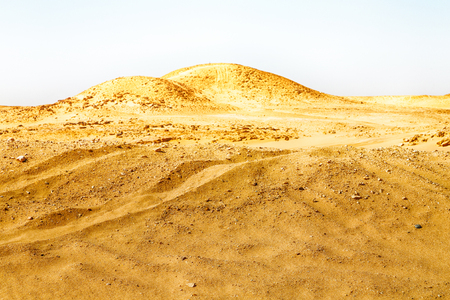 the empty quarter  and outdoor     sand   dune in oman old desert rub   al khaliの写真素材