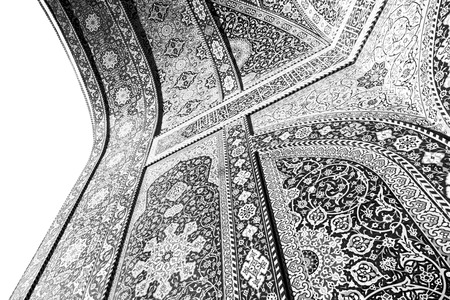in iran  blur  islamic mausoleum old   architecture mosque mosaicのeditorial素材
