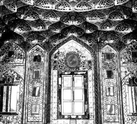 blur in iran abstract texture of the  religion  architecture mosque roof persian historyのeditorial素材