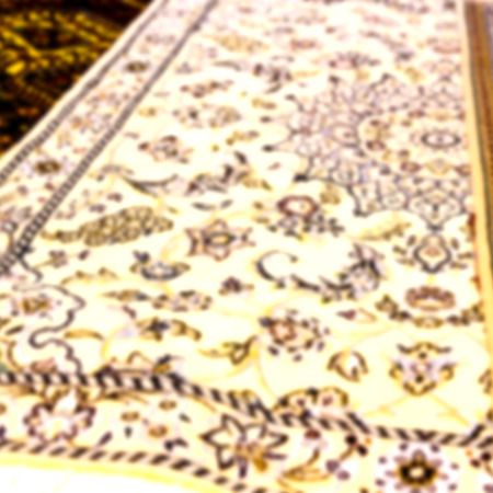 blur in iran antique carpet textile  handmade beautiful arabic ornamentの写真素材