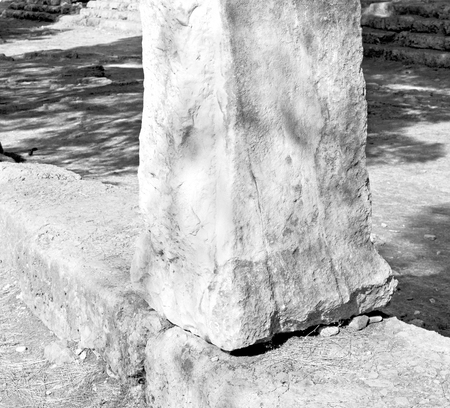 asia olympos    greece and  roman    temple   in  myra  the    old column  stone  constructionの写真素材