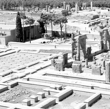 in iran persepolis the old  ruins historical destination monuments and ruinの写真素材