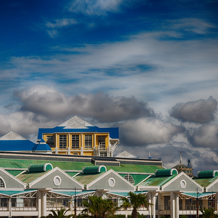 blur  in  south africa  cape town antique muslim quarter historic villageの写真素材