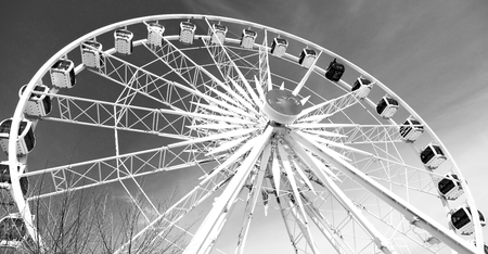 in south africa close up of the blur ferris weel  texture background and skyの写真素材
