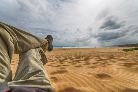 blur  in south africa     sky ocean      tsitsikamma reserve  nature and beachの写真素材