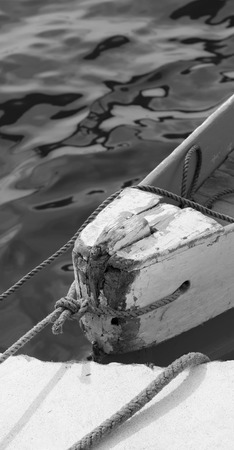   philippines old dirty prow of a boat in the port like abstract の写真素材