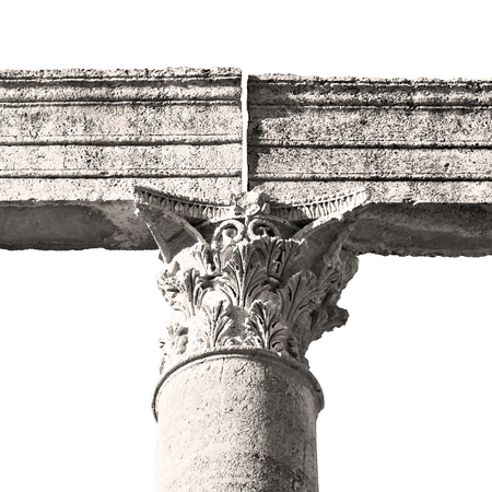 in jerash jordan the antique column and archeological site classical heritage for touristのeditorial素材