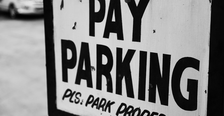 in  philippines old dirty label of parking signal conceptの写真素材