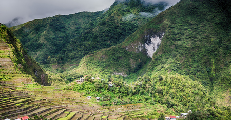 blur  in  philippines  terrace field for coultivation of rice  from banaue unesco site 
の写真素材