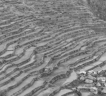 blur  in  philippines  terrace field for coultivation of rice  from banaue unesco site 
の写真素材