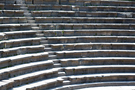 in  jordan the antique theatre  and archeological site classical heritage for touristの写真素材