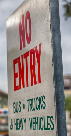 in  philippines old dirty label of no entry    signal conceptの写真素材