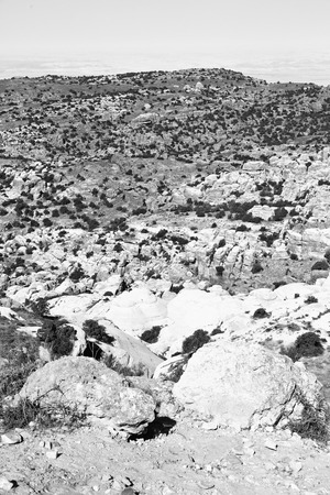 in jordan the scenic valley of dana natural  reserve for walking