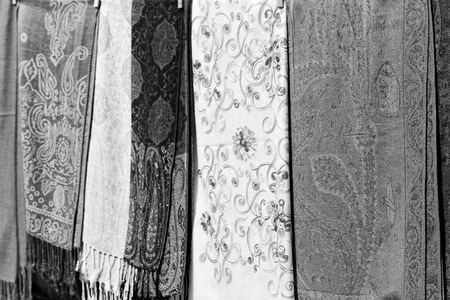 the texture of the cotton traditional symbolic  arabian  scarf like background abstractの写真素材