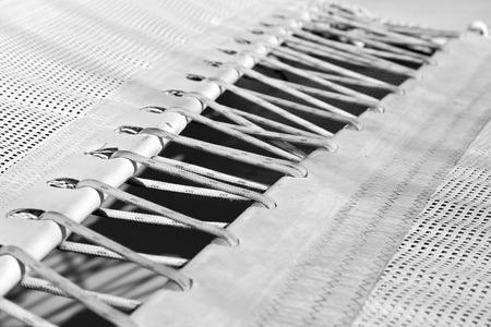 in australia abstract texture of the plastic blanket and rope of a catamaranの写真素材