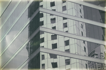 in sydney australia the reflex of the skyscraper in the window like abstract background