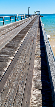 in australia fraser  island the old wooden harbor like holiday conceptの写真素材
