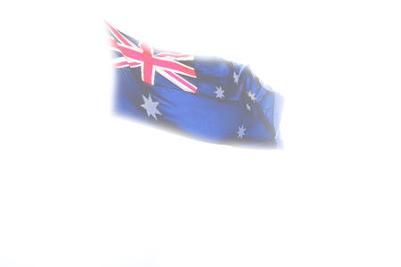   australia in the clear sky  the waving flag の写真素材