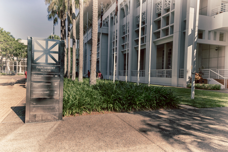 in australia, darwin. the signal of parliament house and architectureのeditorial素材