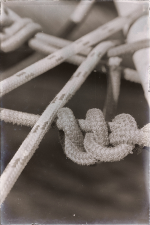 in  australia the concept of navigation  whit vassel rope like backgroundの写真素材