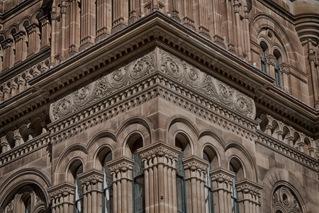 the antique queen victoria building and the dome in the sky in australia, sydneyの写真素材