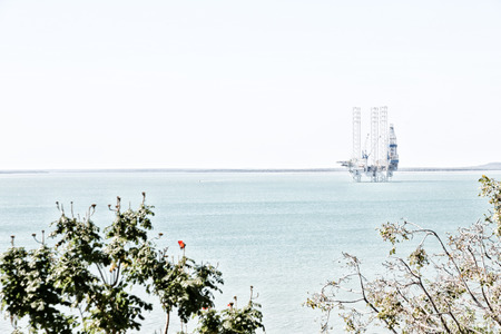 In Australia the concept of industrial with an off shore platform in the clear ocean