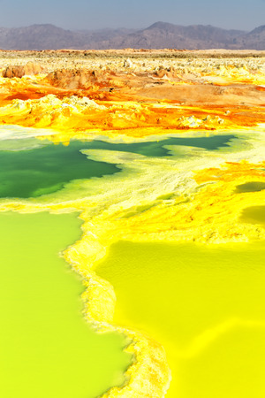 in  danakil ethiopia africa  the volcanic depression  of dallolの写真素材