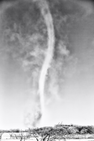 in  danakil ethiopia africa   the tornado in the desert like climate change
