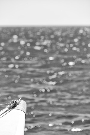 in australia boat and  light     in the catamaran deck concept of sport and relaxの写真素材