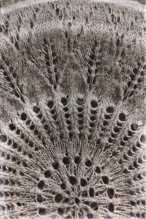 handmade crochet like abstract background multicolorの写真素材