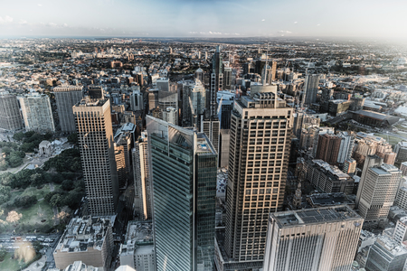 in  australia sydney the view from the tower eye  skyscraper and houseのeditorial素材