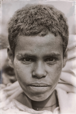 ETHIOPIA,LALIBELA-CIRCA  JANUARY 2018--unidentified   young boy in the genna celebration
