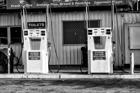 in  australia   the old gasoline pump station service conceptのeditorial素材