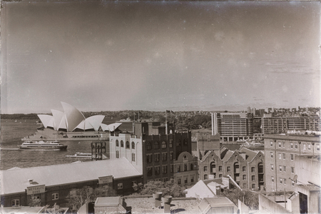 AUSTRALIA,SYDNEY-CIRCA  AUGUST 2017-opera house  and the boatのeditorial素材