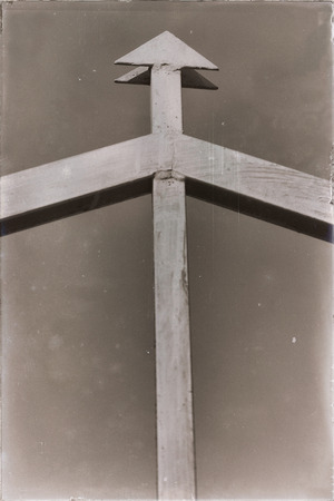 blurred abstract background texture of iron arrow barrier like concept