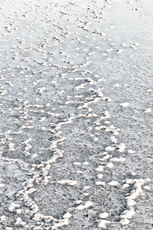 in  danakil ethiopia africa  in the  salt  lake  the sunset reflex   and landscapeの写真素材