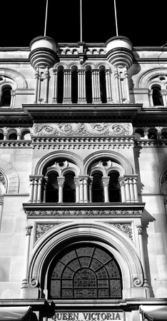 in  australia sydney the antique queen victoria building and the dome in the skyのeditorial素材